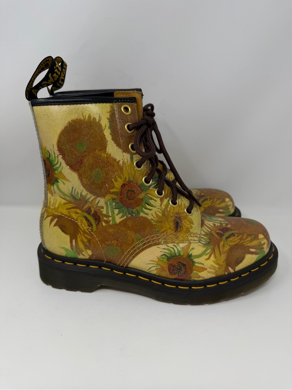 Dr. Martens 1460 The National Gallery Sunflowers Boot Leather Size 6